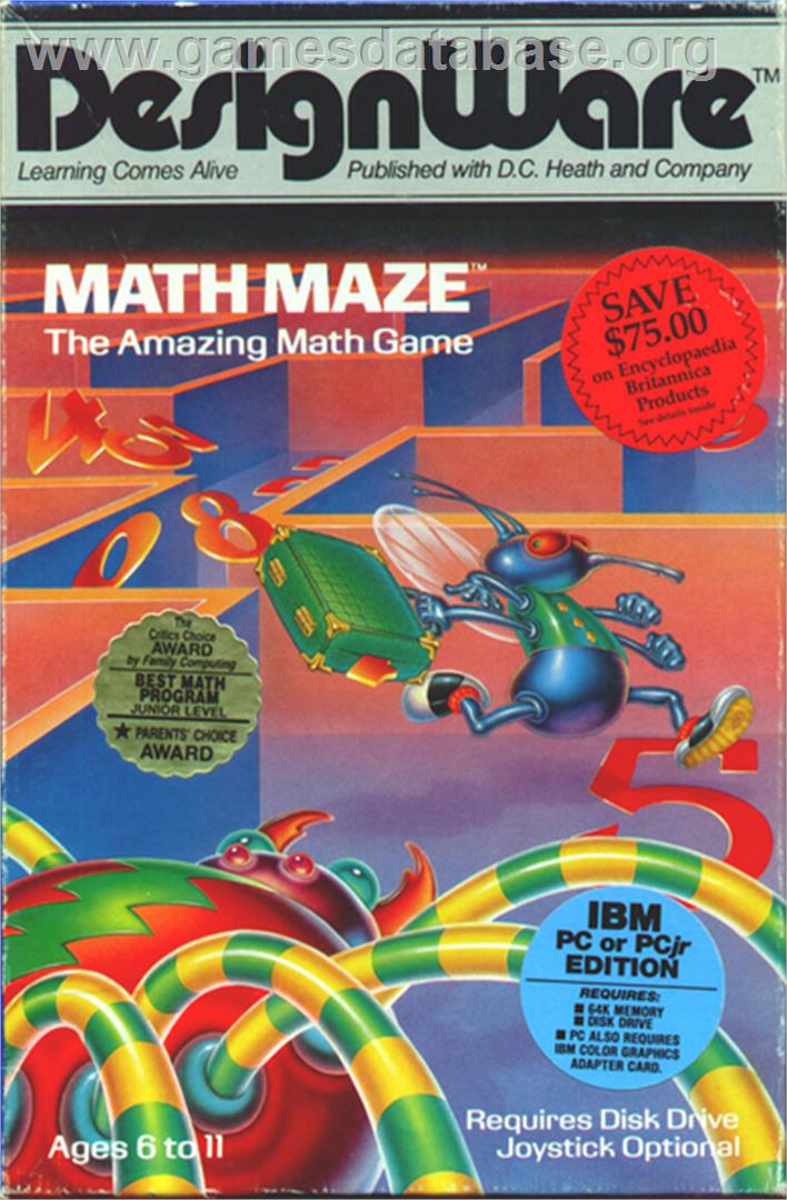 Math Maze - Microsoft DOS - Artwork - Box