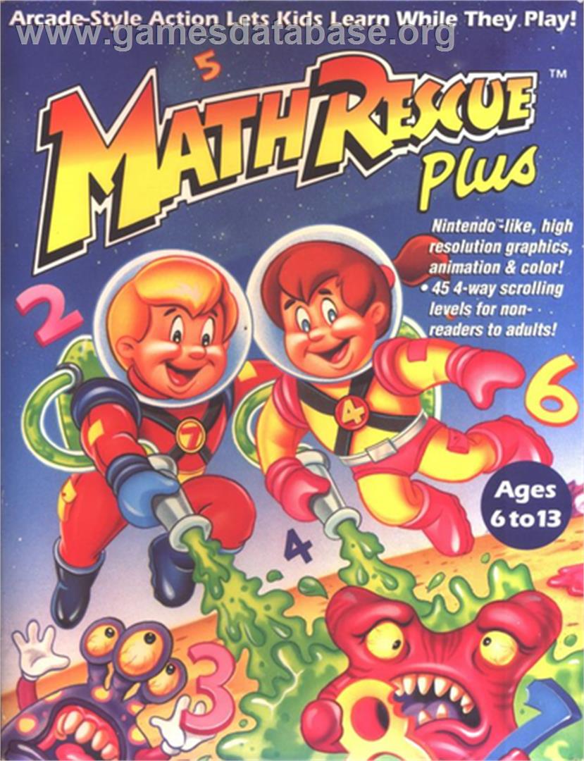 Math Rescue Plus - Microsoft DOS - Artwork - Box