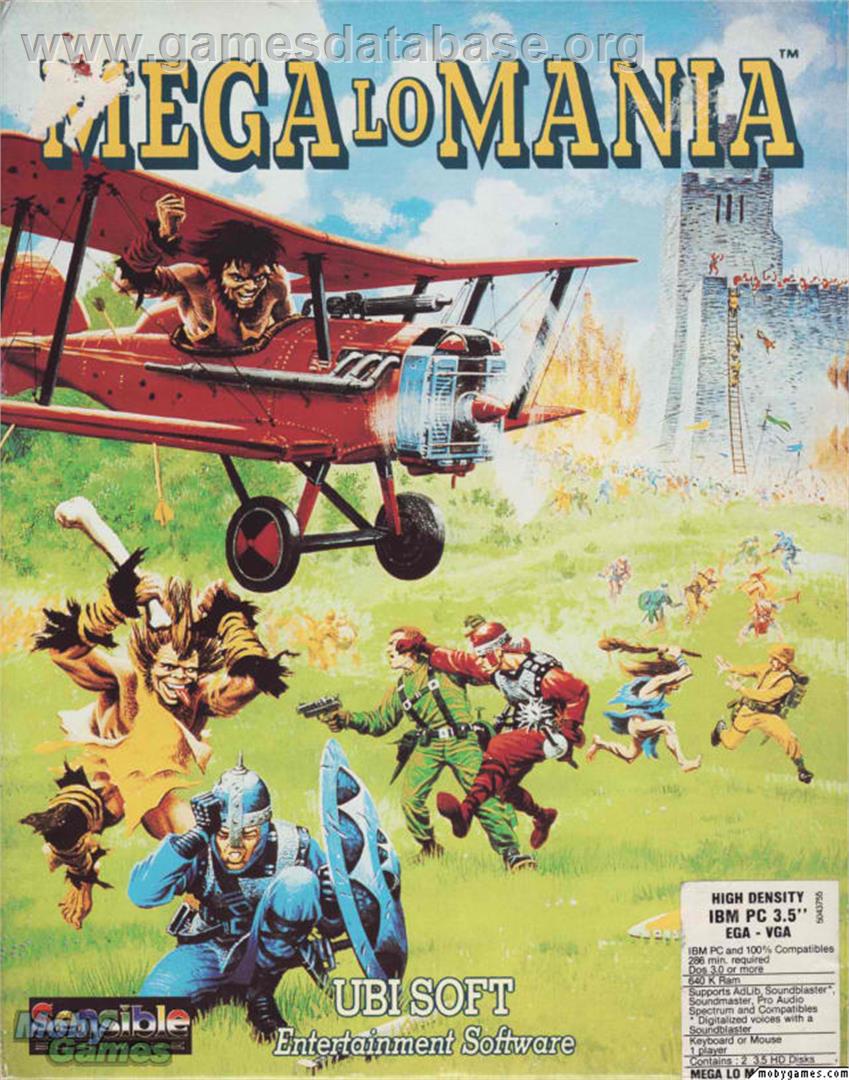 Mega Lo Mania - Microsoft DOS - Artwork - Box