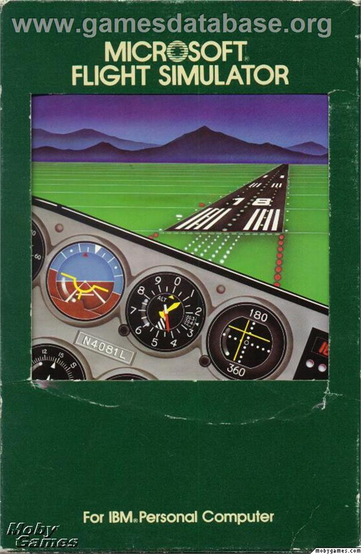 Microsoft Flight Simulator 3 - Microsoft DOS - Artwork - Box