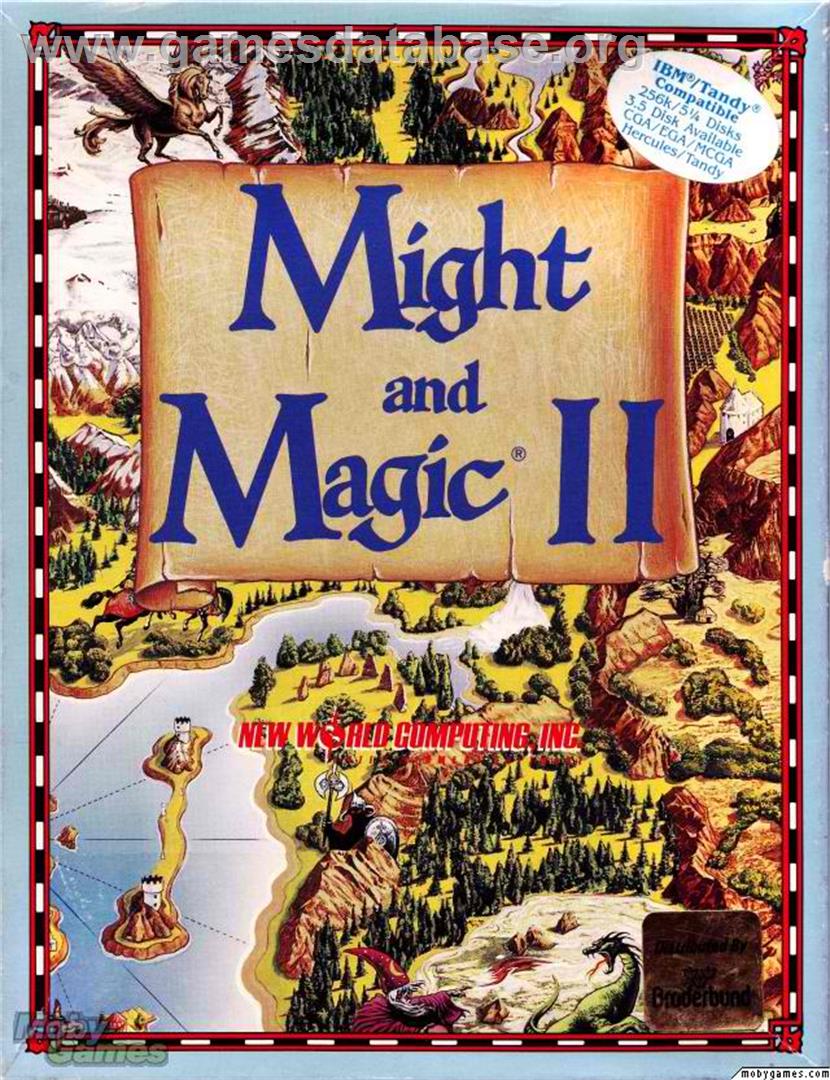 Might and Magic II - Gates to Another World - Microsoft DOS - Artwork - Box