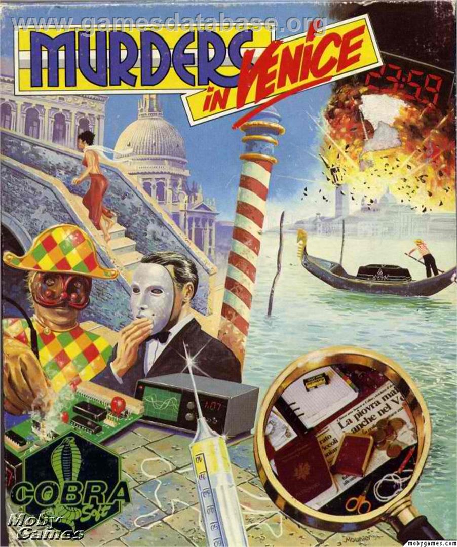 Murders in Venice - Microsoft DOS - Artwork - Box