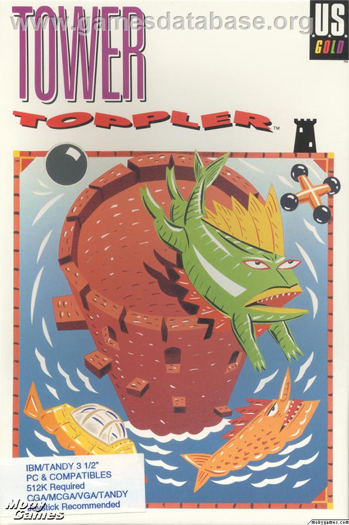 Nebulus - Microsoft DOS - Artwork - Box