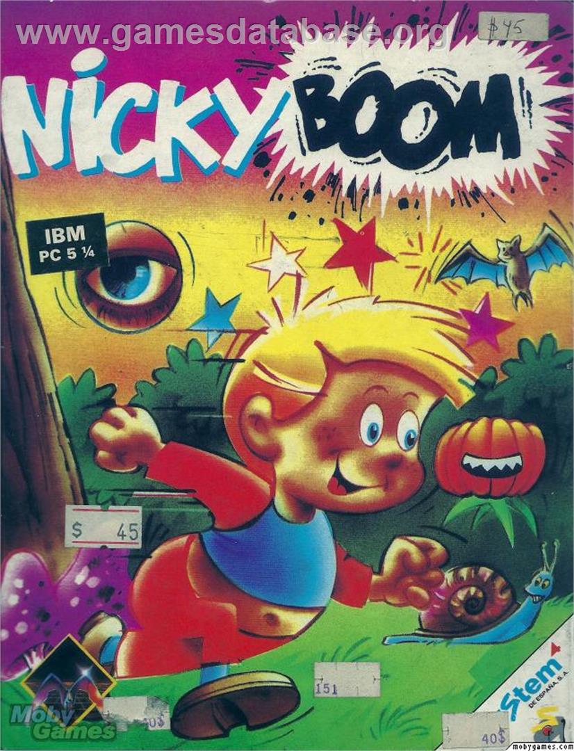 Nicky Boom - Microsoft DOS - Artwork - Box