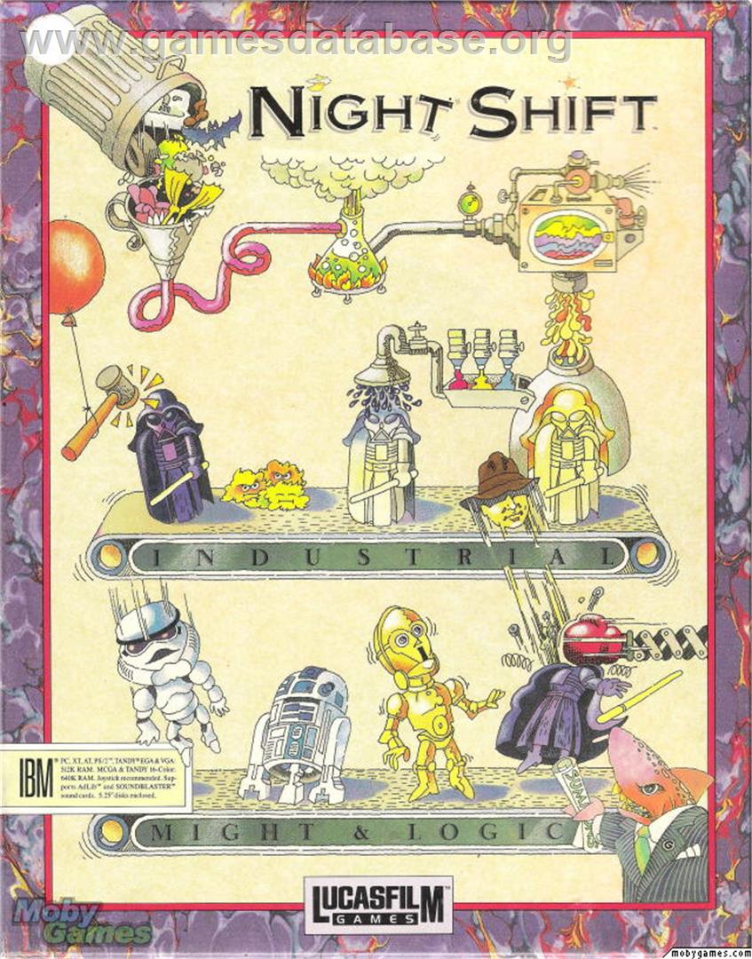 Night Shift - Microsoft DOS - Artwork - Box