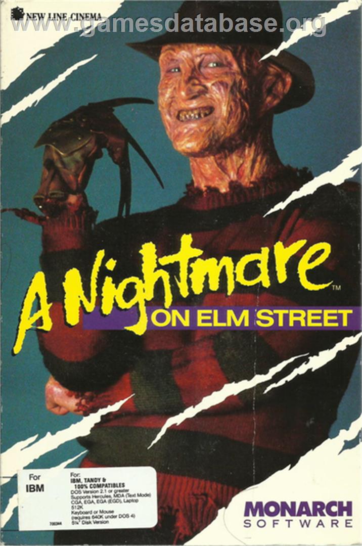 Nightmare On Elm Street, A - Microsoft DOS - Artwork - Box