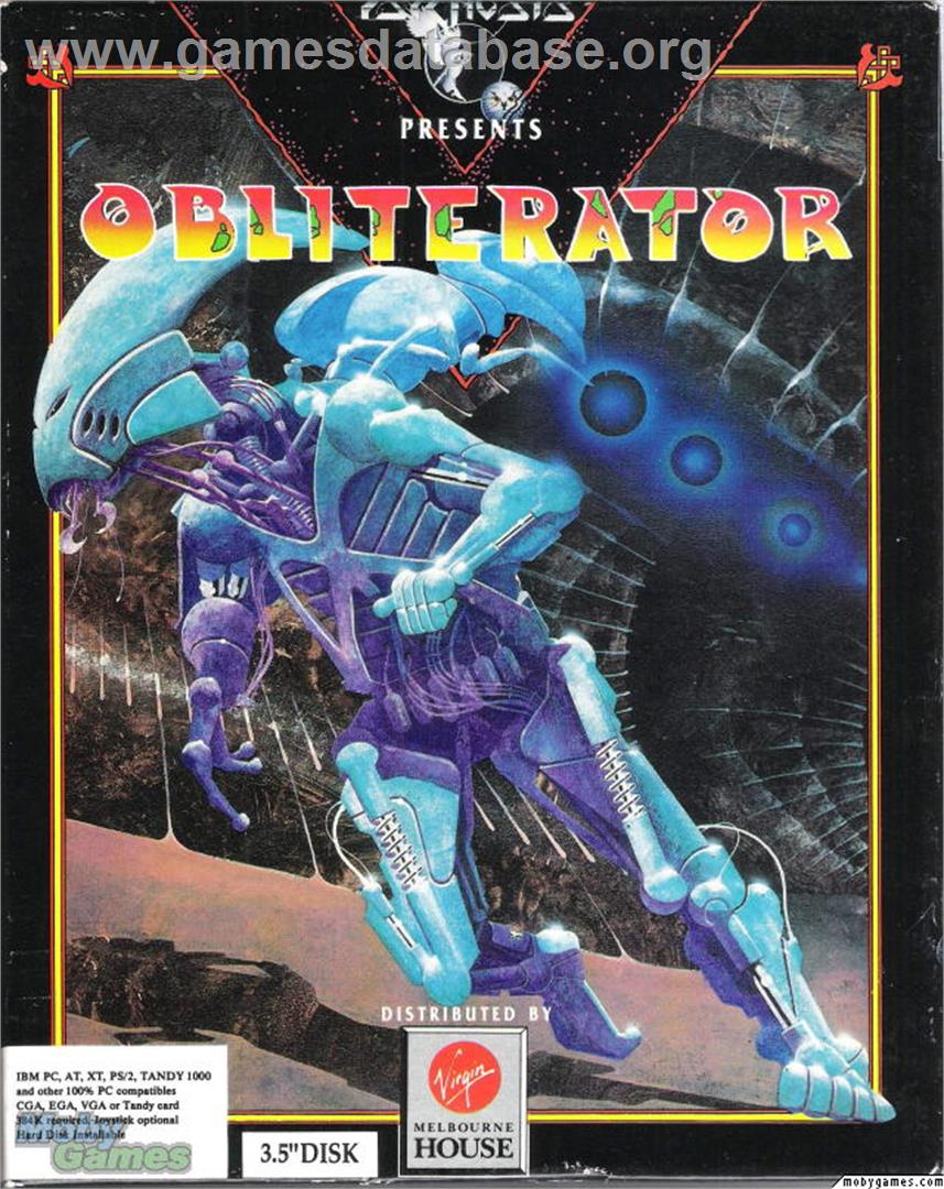 Obliterator - Microsoft DOS - Artwork - Box
