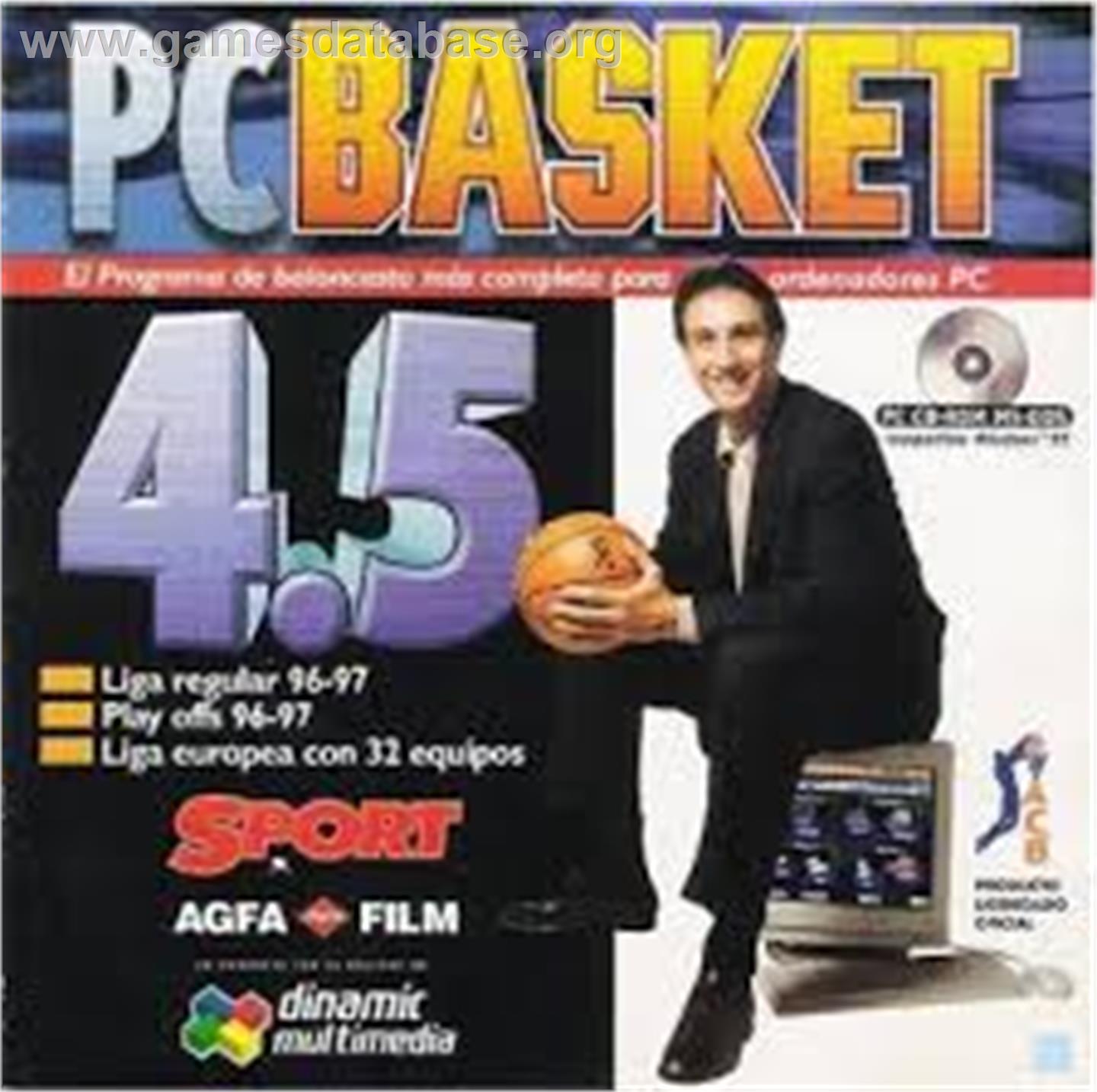 PC Basket 4.5 - Microsoft DOS - Artwork - Box