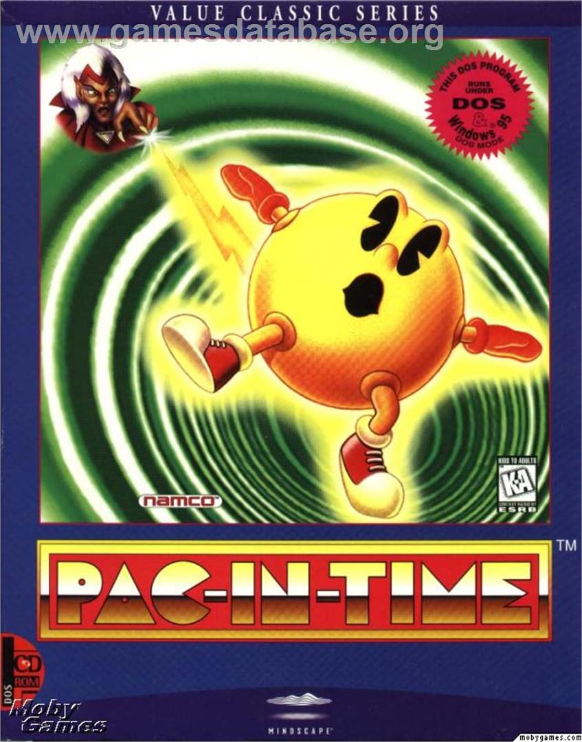 Pac-in-Time - Microsoft DOS - Artwork - Box