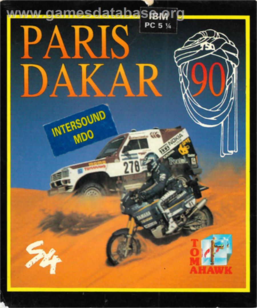 Paris-Dakar - Microsoft DOS - Artwork - Box