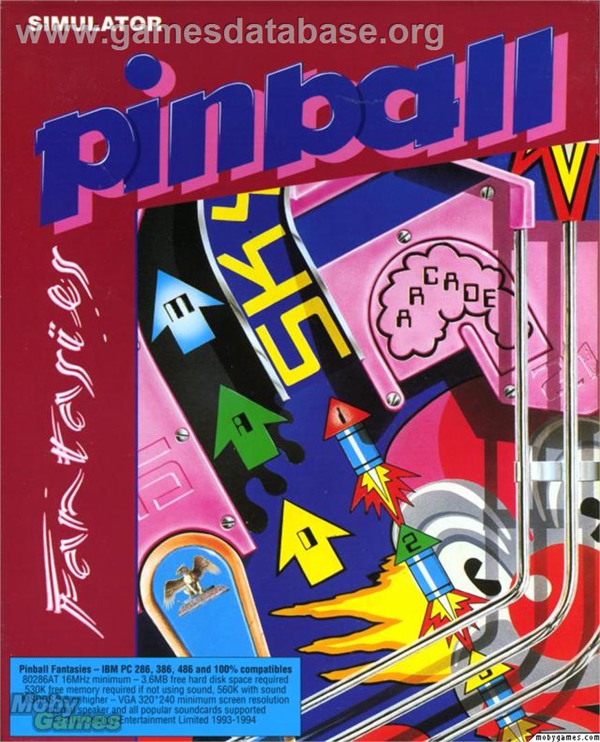 Pinball Fantasies - Microsoft DOS - Artwork - Box
