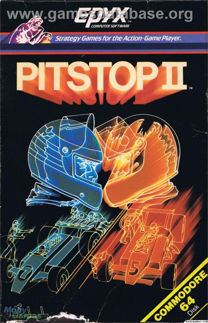 Pitstop 2 - Microsoft DOS - Artwork - Box