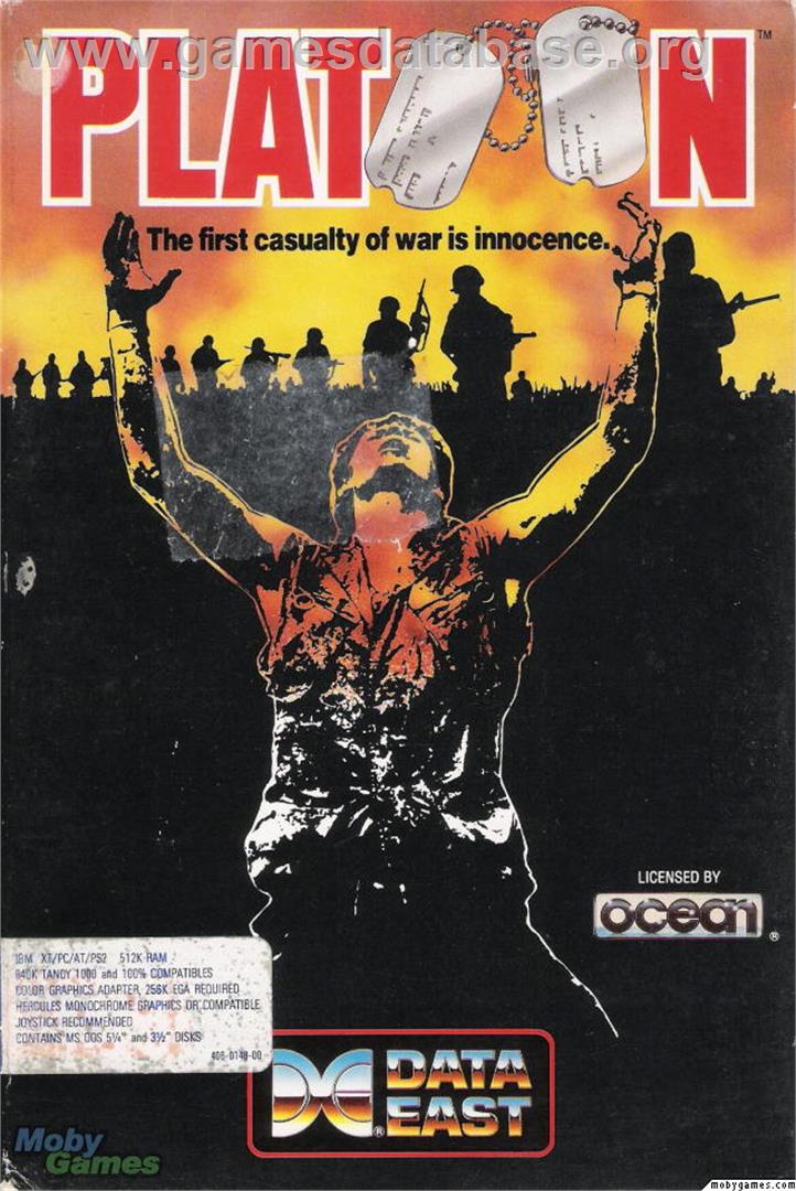 Platoon - Microsoft DOS - Artwork - Box