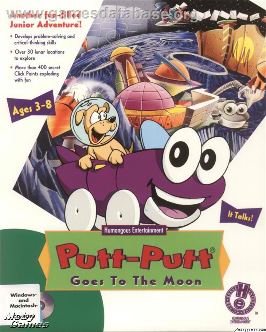 Putt-Putt Goes to the Moon - Microsoft DOS - Artwork - Box