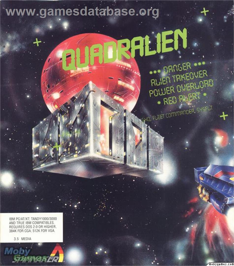 Quadralien - Microsoft DOS - Artwork - Box