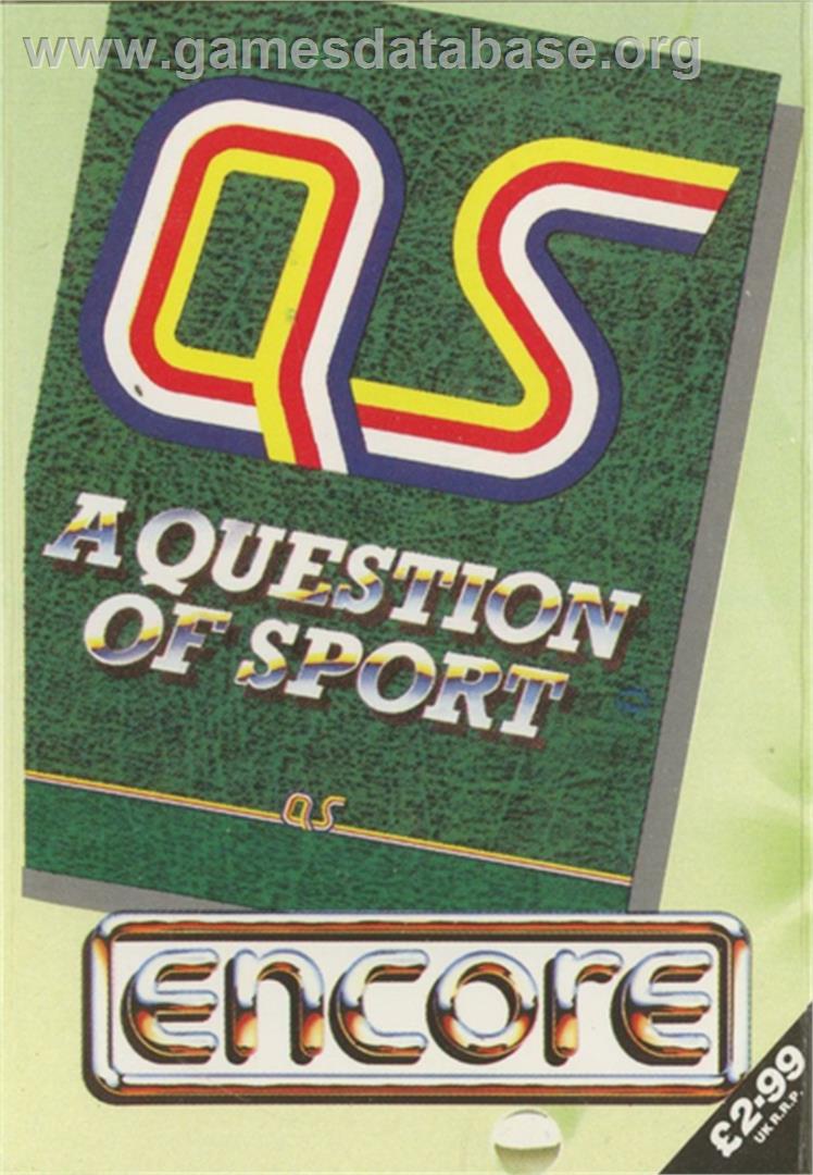 Question Of Sport, A - Microsoft DOS - Artwork - Box