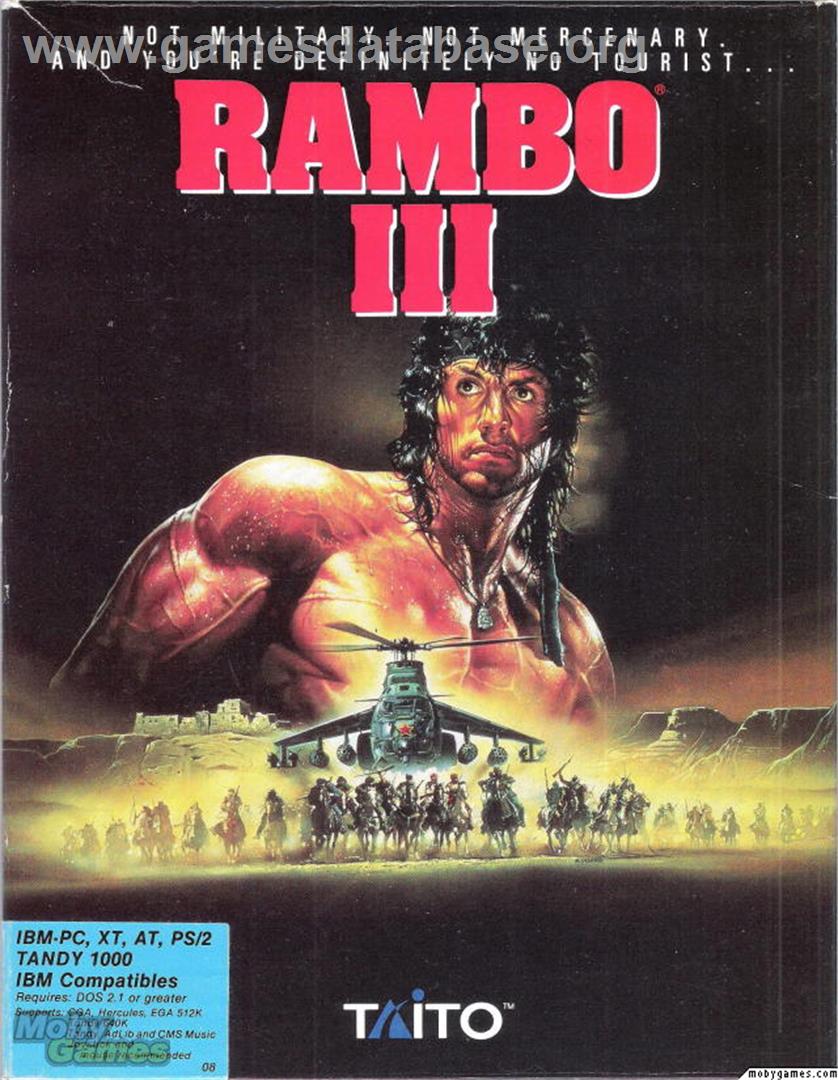 Rambo III - Microsoft DOS - Artwork - Box