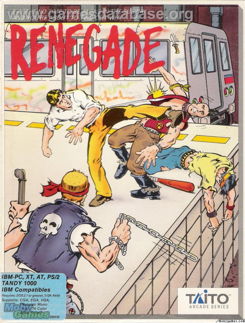 Renegade - Microsoft DOS - Artwork - Box