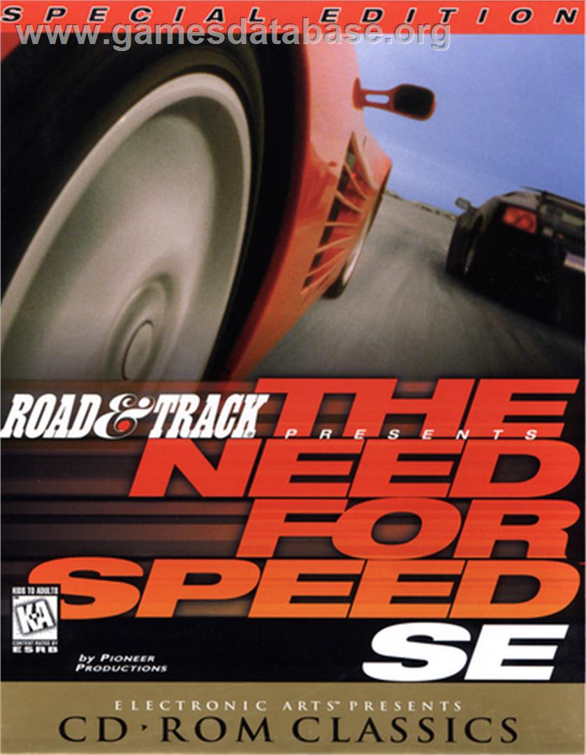 Road and Track presents - The Need For Speed - Special Edition - Microsoft DOS - Artwork - Box
