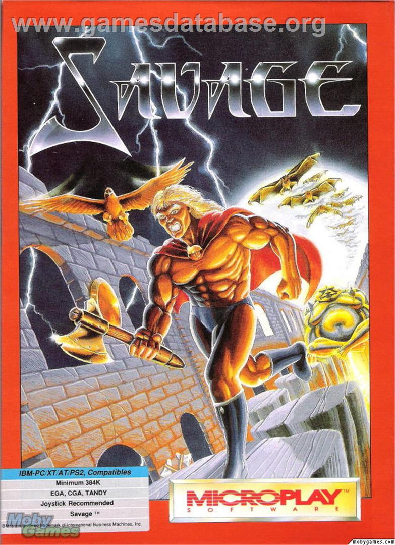 Savage - Microsoft DOS - Artwork - Box