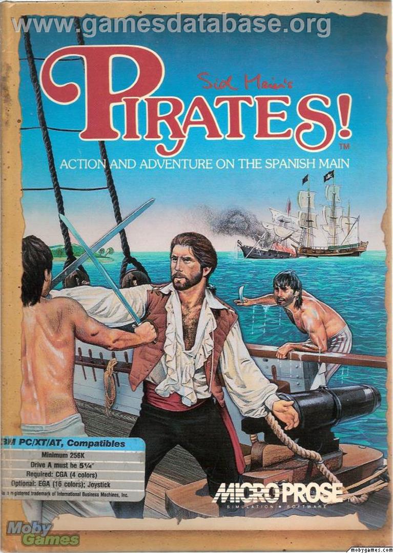 Sid Meier's Pirates! - Microsoft DOS - Artwork - Box