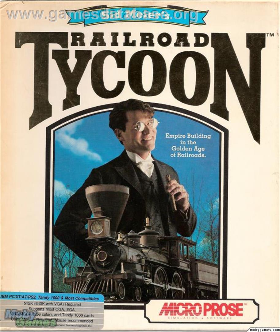 Sid Meier's Railroad Tycoon - Microsoft DOS - Artwork - Box