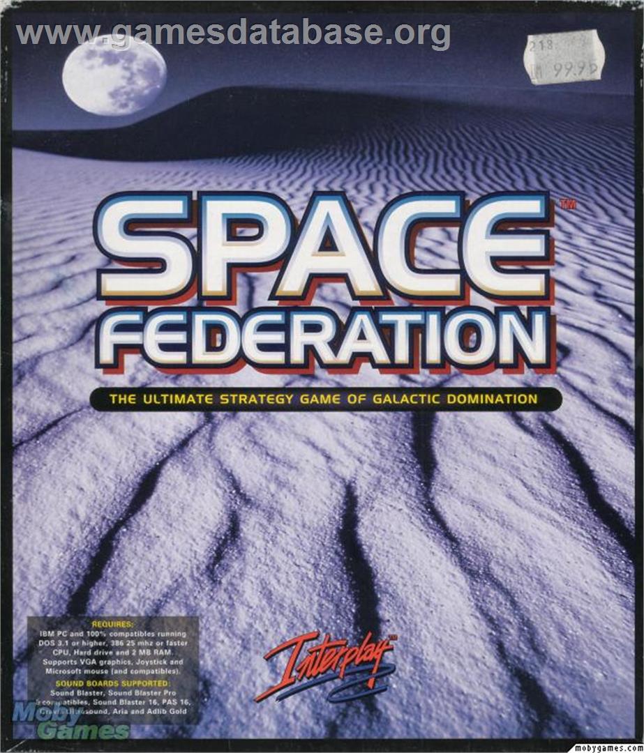 Space Federation - Microsoft DOS - Artwork - Box