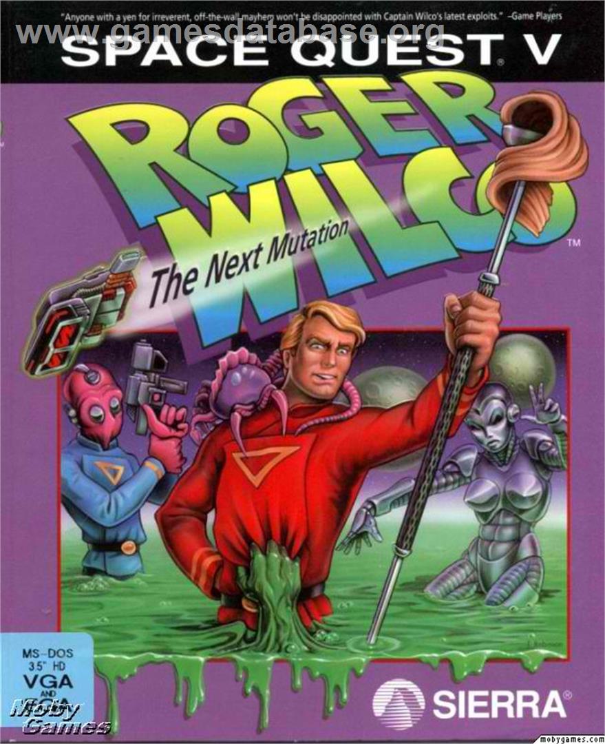 Space Quest 5 - The Next Mutation - Microsoft DOS - Artwork - Box