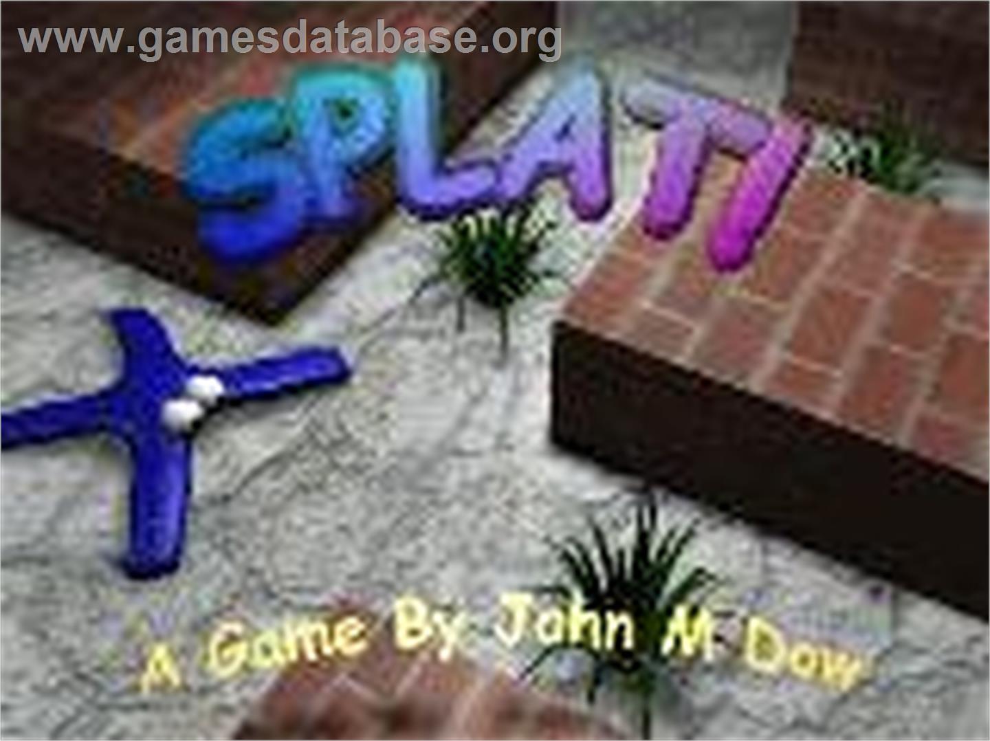 Splat! - Microsoft DOS - Artwork - Box