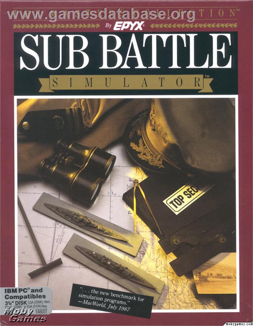 Sub Battle Simulator - Microsoft DOS - Artwork - Box