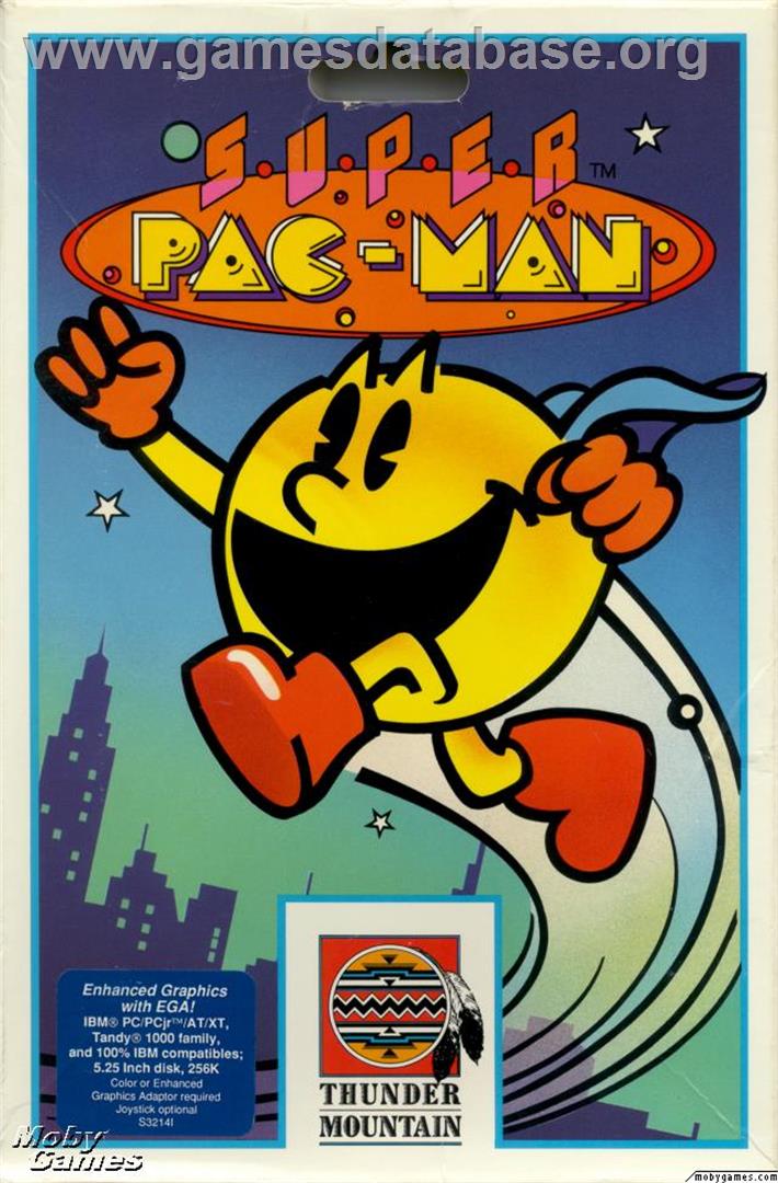 Super Pac-Man - Microsoft DOS - Artwork - Box