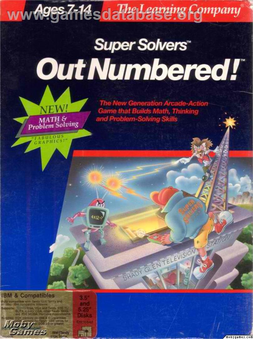 Super Solvers - OutNumbered! - Microsoft DOS - Artwork - Box