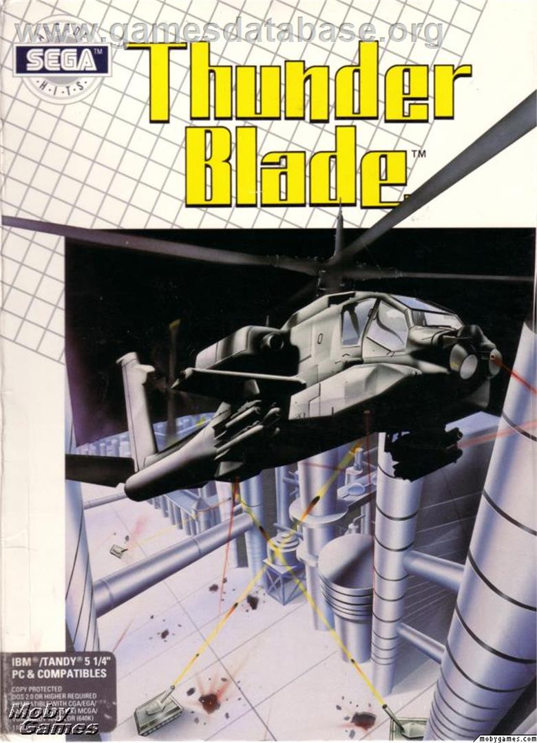 Thunder Blade - Microsoft DOS - Artwork - Box