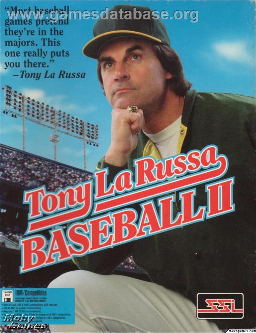 Tony La Russa Baseball 2 - Microsoft DOS - Artwork - Box