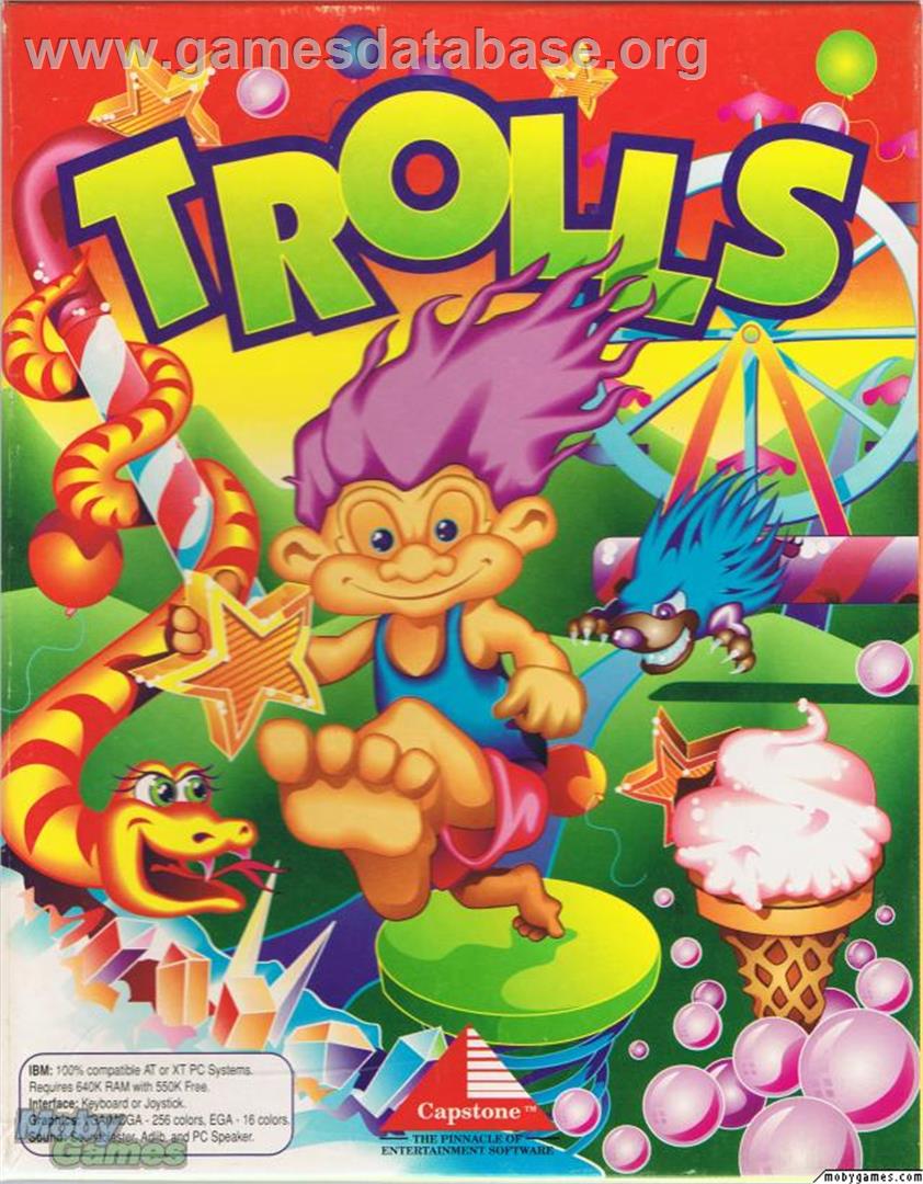 Trolls - Microsoft DOS - Artwork - Box