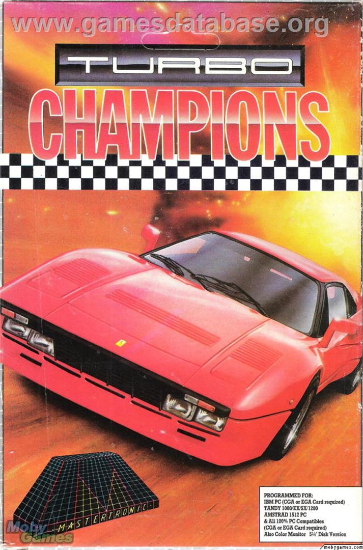 Turbo Champions - Microsoft DOS - Artwork - Box