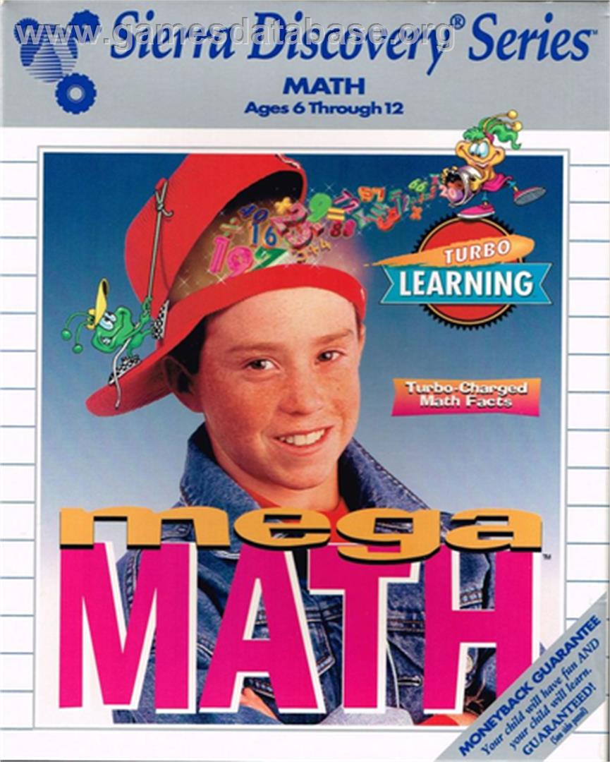 Turbo Learning - Mega Math - Microsoft DOS - Artwork - Box