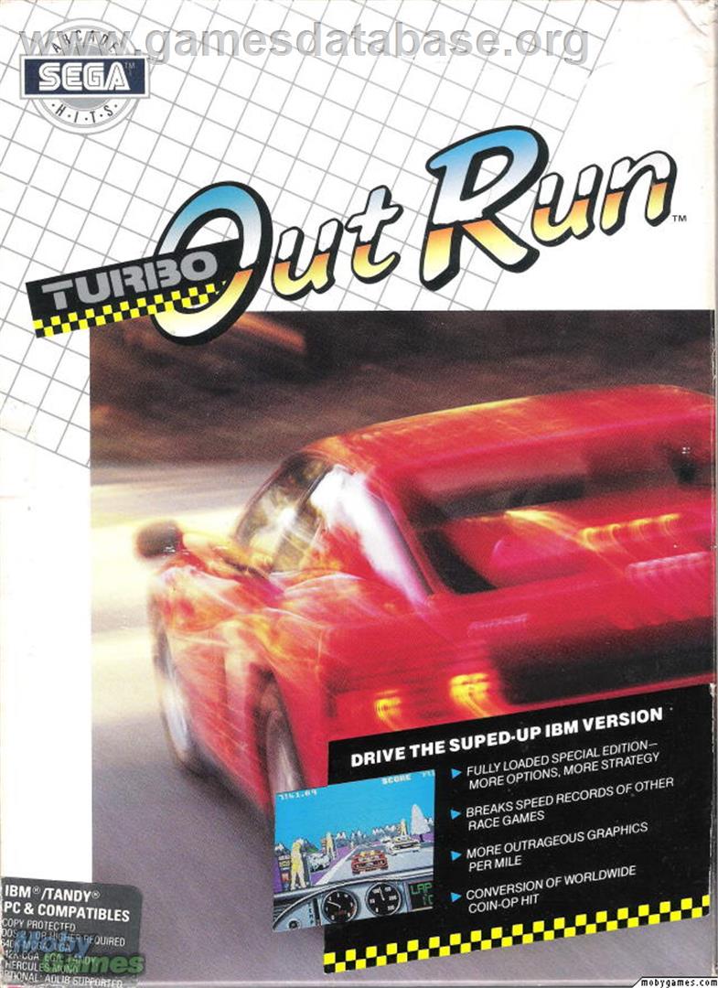 Turbo Out Run - Microsoft DOS - Artwork - Box