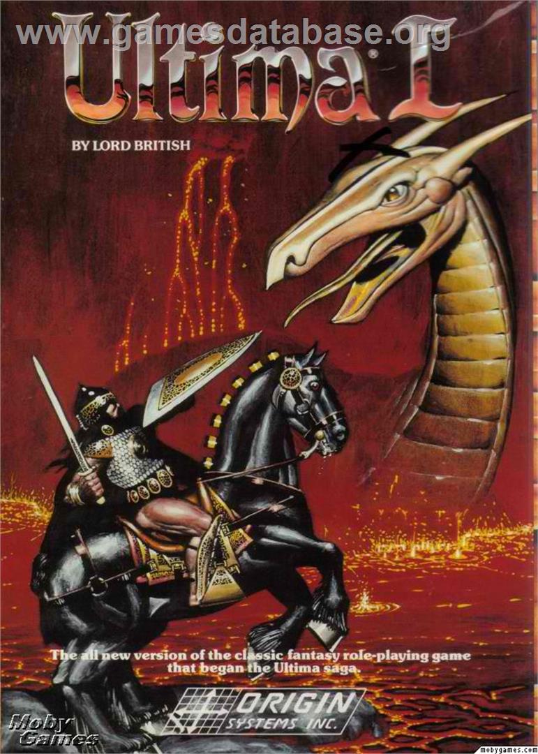 Ultima 1 - Microsoft DOS - Artwork - Box
