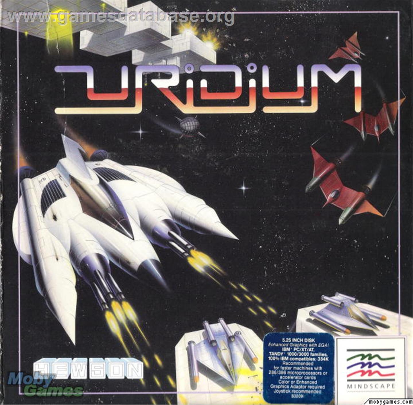 Uridium - Microsoft DOS - Artwork - Box
