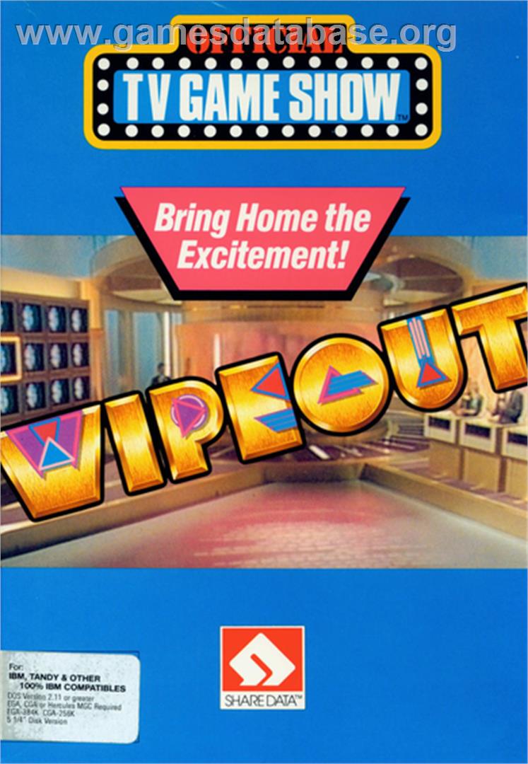 WipEout (1995) - Microsoft DOS - Artwork - Box