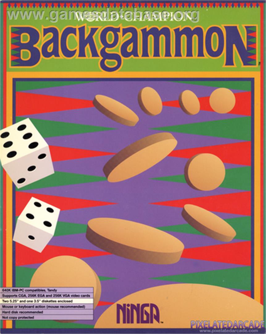 World Champion Backgammon - Microsoft DOS - Artwork - Box