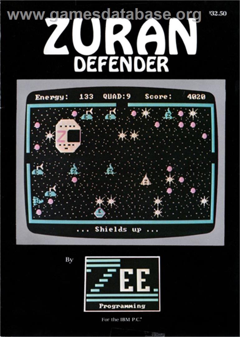 Zuran Defender - Microsoft DOS - Artwork - Box