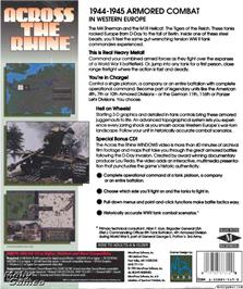Box back cover for 1944 - Across the Rhine on the Microsoft DOS.