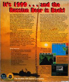 Box back cover for 5th Fleet on the Microsoft DOS.