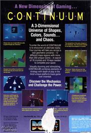 Box back cover for Alpha Waves on the Microsoft DOS.