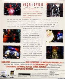 Box back cover for Angel Devoid - Face of the Enemy on the Microsoft DOS.