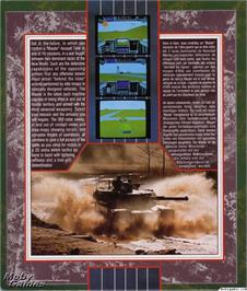 Box back cover for Battle Command on the Microsoft DOS.