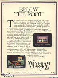 Box back cover for Below The Root on the Microsoft DOS.