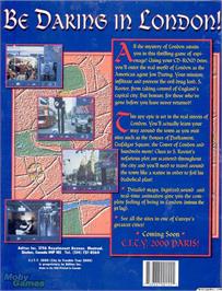 Box back cover for C.I.T.Y. 2000 on the Microsoft DOS.